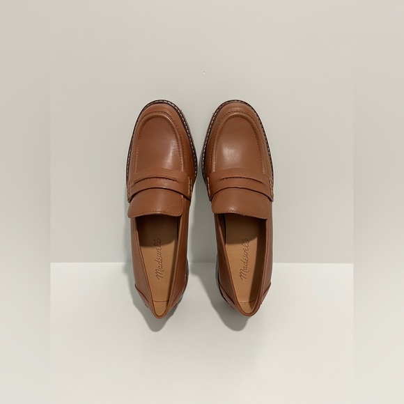 Madewell Corrine Lugsole Loafer in Dried Maple leather size 8 NEW preppy 90s - Picture 7 of 11